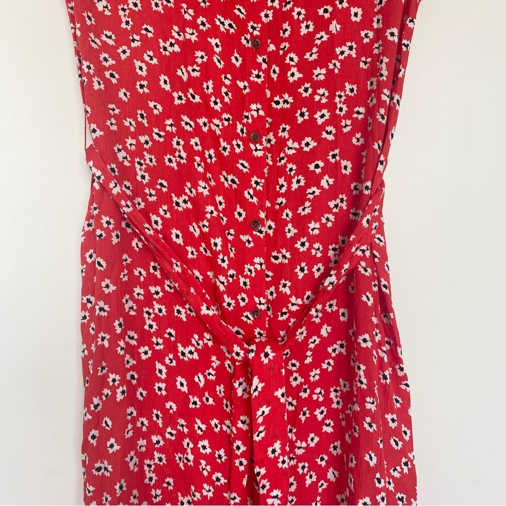 Billabong Red Floral Midi Dress - Picture 6 of 13